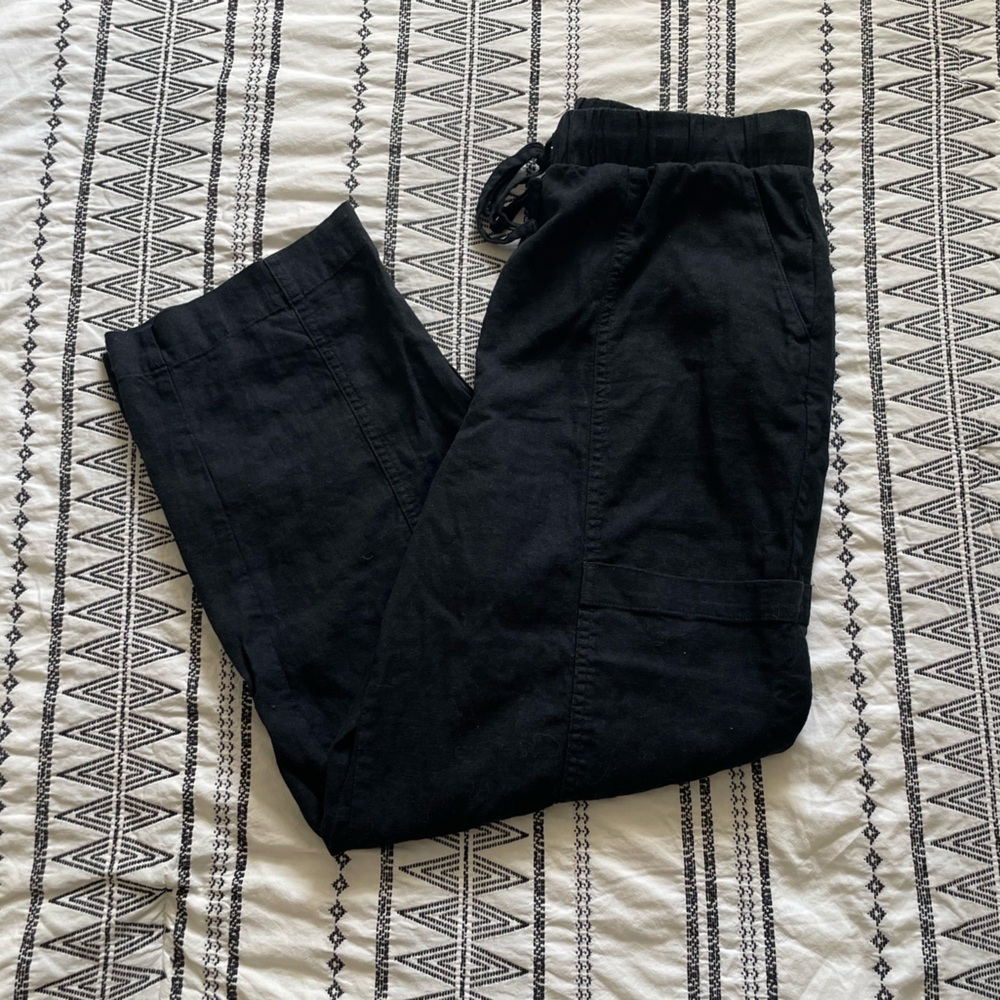 Universal Thread | Black Linen Blend Pants Size Medium